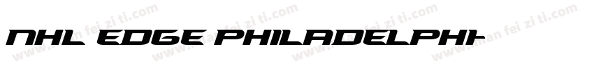 NHL Edge Philadelphi字体转换